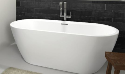 Акриловая ванна Riho Inspire 160 velvet - CHROM 