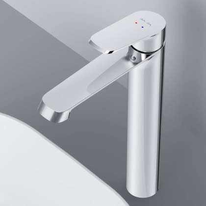 F8F92000 Func, Смеситель для умывальника высокий, Хром