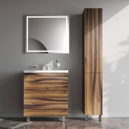 База под раковину напольная с 2 ящиками, 81х75х40,8 см, коричневая, M90FSX0752HF