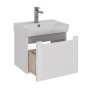 Тумба Lemark BUNO MINI 50см под 1 раковину, подвесная,1 ящик, цвет корпуса, фасада: Белый глянец Тумба Lemark BUNO MINI 50см под 1 раковину, подвесная,1 ящик, цвет корпуса, фасада: Белый глянец