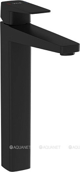 Смеситель Root Square для раковины-чаши, матовый черный