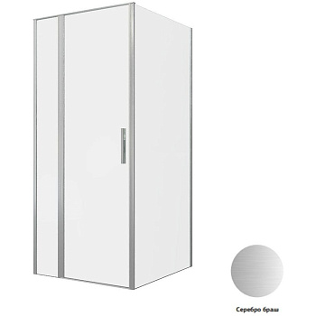 Душевой уголок Allen Brau Priority 90x100 3.31026.BA + 3.31047.BA серебро браш Душевой уголок Allen Brau Priority 90x100 3.31026.BA + 3.31047.BA серебро браш