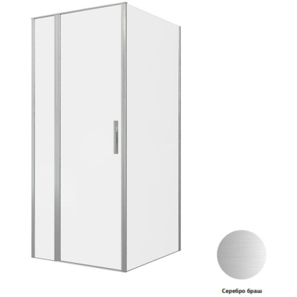 Душевой уголок Allen Brau Priority 90x100 3.31026.BA + 3.31047.BA серебро браш Душевой уголок Allen Brau Priority 90x100 3.31026.BA + 3.31047.BA серебро браш