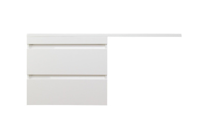 Тумба с раковиной подвесная Style Line Даллас 130 L Люкс PLUS, белая, шт