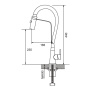Смеситель для кухни с гибким изливом Shevanik S943 S943L-9
