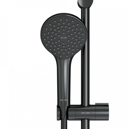 F42990A00 Gem, набор 3в1: Смеситель д/умывальника, Смеситель д/ванны/душа, душевой комплект, Черный, шт.