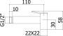Гигиенический душ Paffoni Tweet Square ZDOC121CR Гигиенический душ Paffoni Tweet Square ZDOC121CR