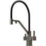 Смеситель для кухни SANCOS Loro с возможностью подключения фильтра для воды, цвет вороненая сталь, арт. SC4007GG
