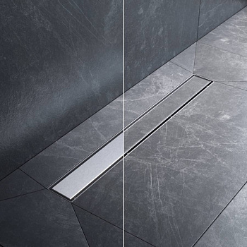 W01SC-U11-060-04SB MasterFlow Трап для душа линейный универс затвор Tile 60см цвет сталь мат