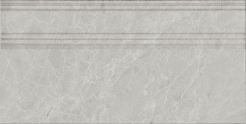 Плинтус Риальто серый светлый глянцевый обрезной 20x40x1,6