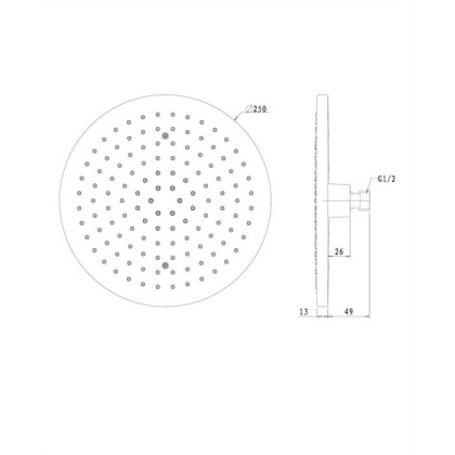 Верхний душ OMNIRES OCEAN D=25 см WGR125CR (хром) Верхний душ OMNIRES OCEAN D=25 см WGR125CR (хром)