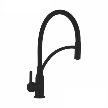 Смеситель для кухни латунь, черный S643H-3