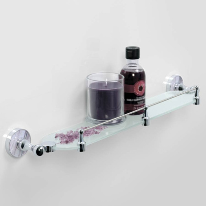 Aland K-8544 Полка стеклянная с бортиком Aland K-8544 Полка стеклянная с бортиком