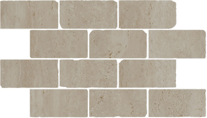 Бордюр Сан-Марко мозаичный бежевый матовый обрезной 46,5x26,5x0,9