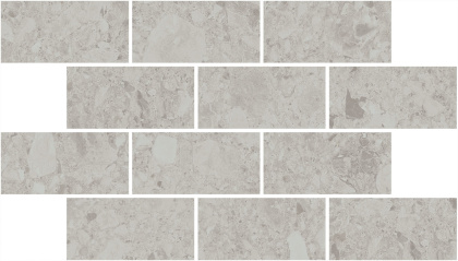 Декор Чеппо ди Гре мозаичный серый светлый матовый обрезной 34,6x20x0,9