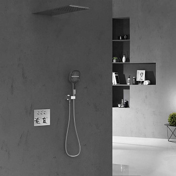 Душевой комплект VSFW-401TCH термостатический встраиваемый, трехрежимный, хром