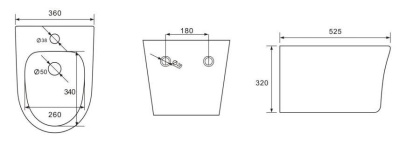 Биде подвесное AQUATEK НИКА AQ1009-00, 525*360*320 мм, цвет белый Биде подвесное AQUATEK НИКА AQ1009-00, 525*360*320 мм, цвет белый