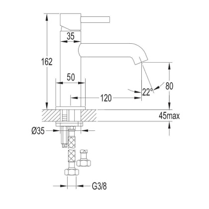 Смеситель для умывальника OMNIRES Y Y1210NNI (никель)