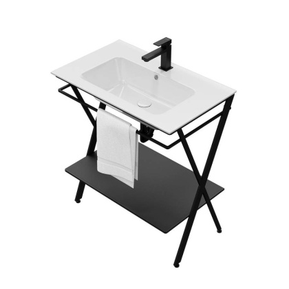 Металлическая структура PIANO Next напольная 75, черная матовая PIA.N.75\BLK