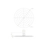 Верхний душ OMNIRES D=25 см WGU125CR (хром)