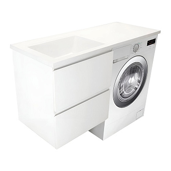 Тумба подвесная под умывальник Dallas Luxe 1000х482 2 ящика (ШхГхВ) 358х476х607