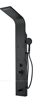 Душевая панель Galaxy Black с гидромассажем и изливом