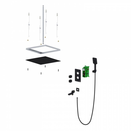 Душевая система Timo Petruma SX-5019/17SM скрытого монтажа с термостатом, золото матовое Душевая система Timo Petruma SX-5019/17SM скрытого монтажа с термостатом, золото матовое