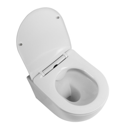 UNO 2.1 Унитаз подвесной безободковый с сиденьем дюропласт soft close BB7006CHR/SC UNO 2.1 Унитаз подвесной безободковый с сиденьем дюропласт soft close BB7006CHR/SC