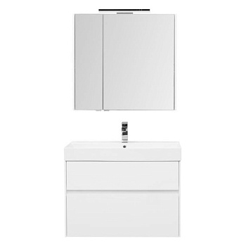 Мебель для ванной Aquanet Бруклин 85 белый Мебель для ванной Aquanet Бруклин 85 белый
