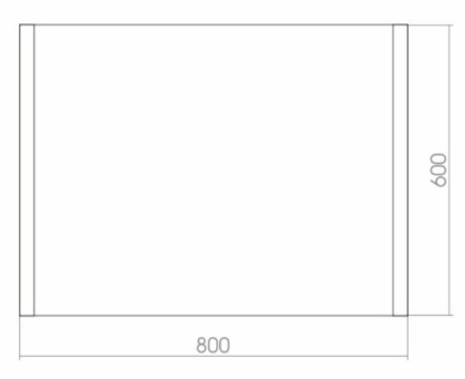 Зеркало Creto Vessel 80х60