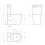 Чаша напольного унитаза BelBagno SFERA-R BB2141CPR Чаша напольного унитаза BelBagno SFERA-R BB2141CPR