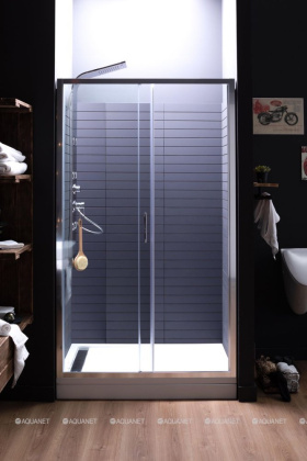 Душевая дверь Aquanet Alfa NAA6121 120, прозрачное стекло