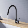 D3007522 Logic Кухонный смеситель  с вытягивающимся изливом, черный