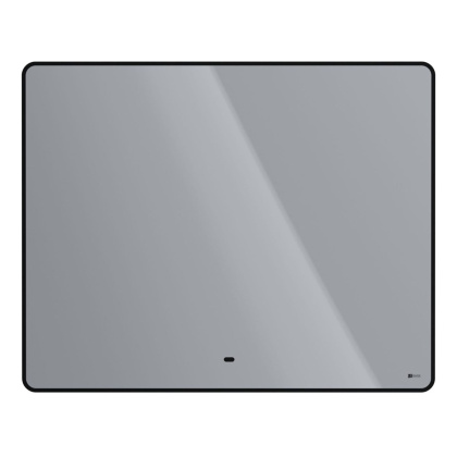 Зеркало Lemark MIOBLACK 100х80см с интерьерной подсветкой, с подогревом