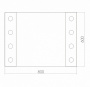Зеркало Creto Arte 80х60см с подсветкой Зеркало Creto Arte 80х60см с подсветкой