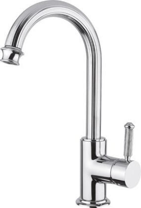 Душевой гарнитур OLIMP-LSM2-01-L Смеситель для раковины с донным клапаном Исполнение: Хром, Ручки: Металл 