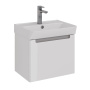Тумба Lemark BUNO MINI 50см под 1 раковину, подвесная,1 ящик, цвет корпуса, фасада: Белый глянец Тумба Lemark BUNO MINI 50см под 1 раковину, подвесная,1 ящик, цвет корпуса, фасада: Белый глянец