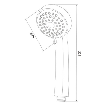 Лейка для душа D103,