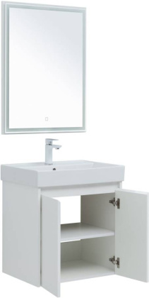 Мебель для ванной Aquanet Nova Lite 60 белый глянец (2 дверцы) Мебель для ванной Aquanet Nova Lite 60 белый глянец (2 дверцы)