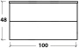 Тумба 100см*48 (52) BLACK WOOD 831-100-BW Boheme Тумба 100см*48 (52) BLACK WOOD 831-100-BW Boheme