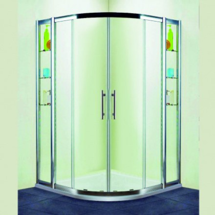 Душевой уголок RGW HO-512, 030651222-11, 120 х 120 x 195 см, четверть круга, дверь раздвижная, стекло прозрачное, хром