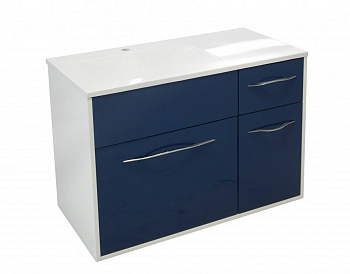 Тумба подвесная под умывальник Barcelona 900х450 левосторонняя 2 ящика 1 дверь (ШхГхВ) 898х446х607