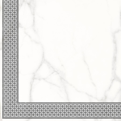 7346-0002-1001 Декор кер. Каррара Нова_LB Бел. 45*45 _геометрия_ 1 \4