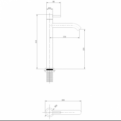 Смеситель для раковины Abber Wasser Kreis AF8111RG розовое золото Смеситель для раковины Abber Wasser Kreis AF8111RG розовое золото
