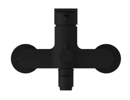 Смеситель для ванны BRASKO BLACK с длинным изливом