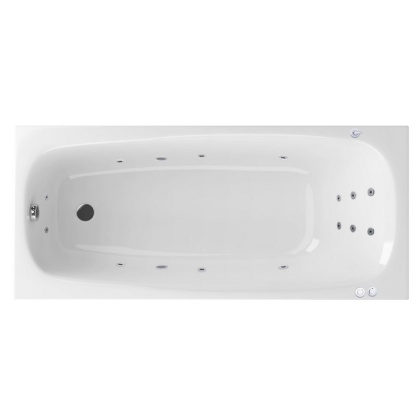 Ванна EXCELLENT Layla 180x80 "SMART" (хром)