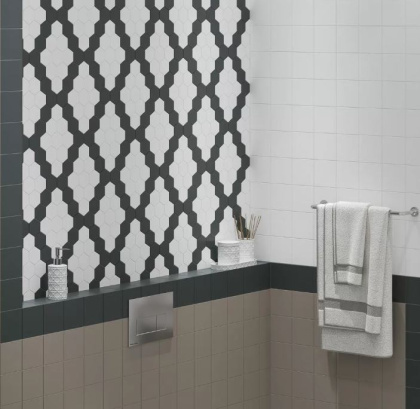 Керамогранит SG245000N Агуста белый  (24см*24см*7мм) (23шт/1,09м2) для стен и пола, м2