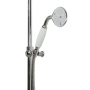 GOLF-CD-01-Bi Душевая колонна со смесителем, верхним и ручным душем, цвет хром, ручка ручного душа белыя GOLF-CD-01-Bi Душевая колонна со смесителем, верхним и ручным душем, цвет хром, ручка ручного душа белыя