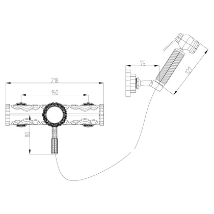 Смеситель Lemark Jasmine LM6618ORB с гигиеническим душем Смеситель Lemark Jasmine LM6618ORB с гигиеническим душем