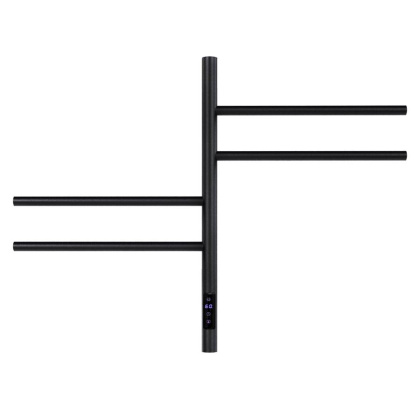 Полотенцесушитель электрический Vincea VTD-1S1CBE 43x60, черный, таймер